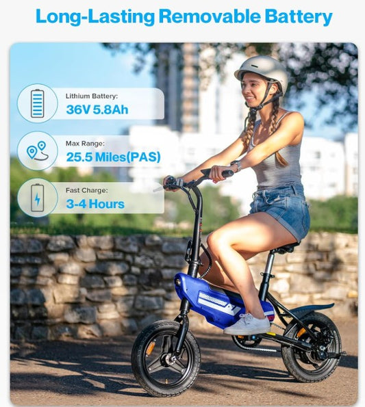 EcoRide Folding Electric Bike