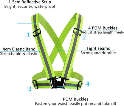 GlowGuard Reflective Vest (2-Pack)