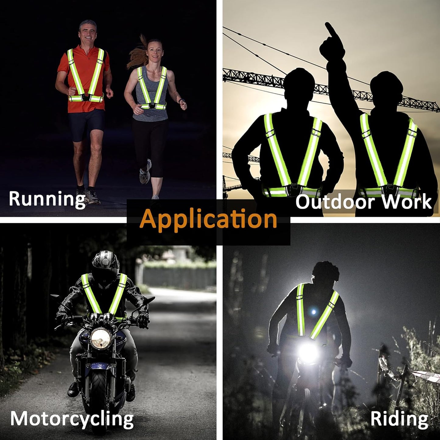 GlowGuard Reflective Vest (2-Pack)