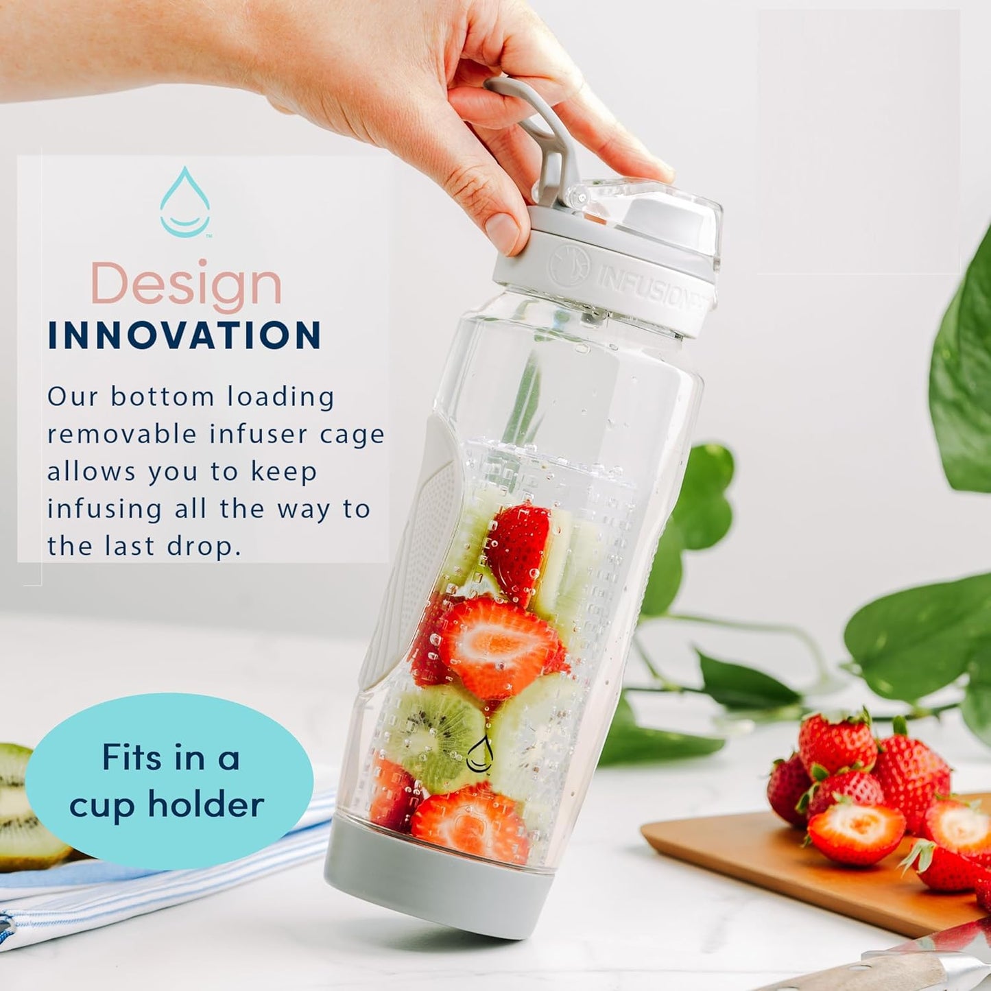 FlavorFlow 32oz Fruit Infuser Bottle