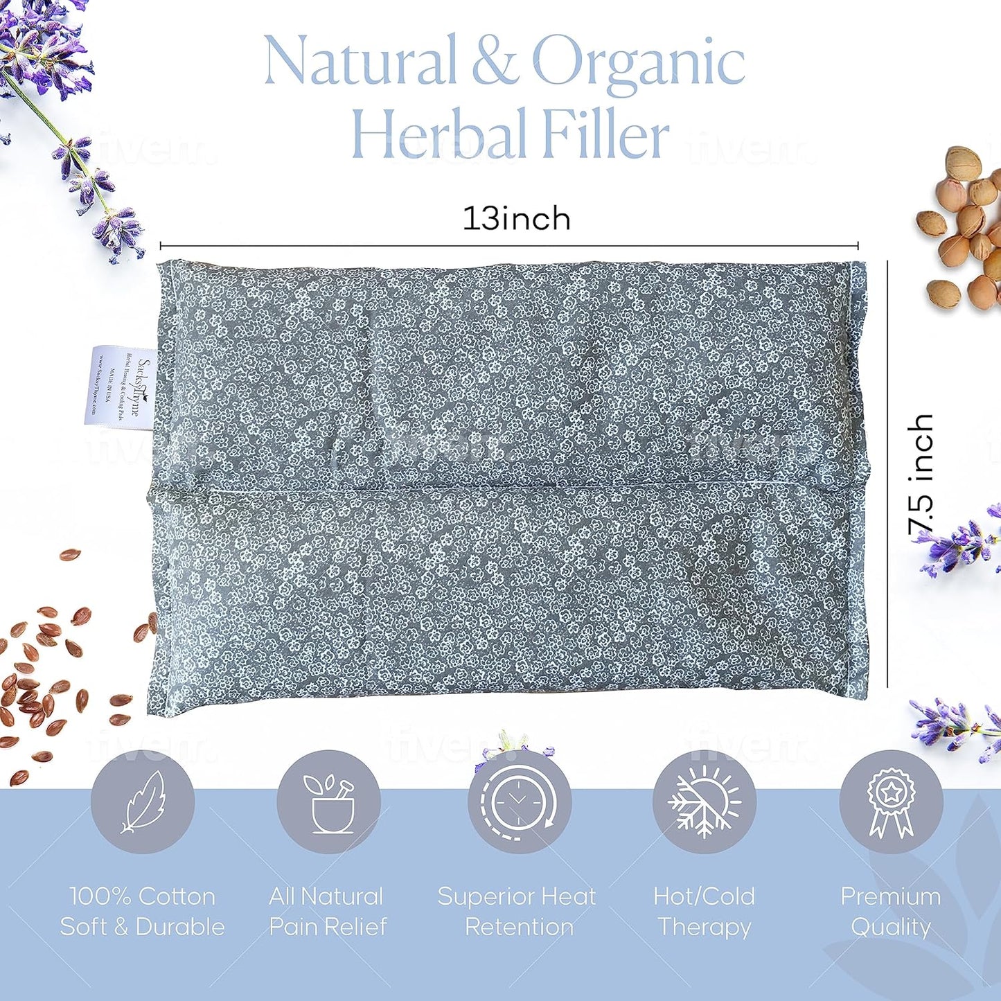 SacksyThyme Herbal Heating Pad