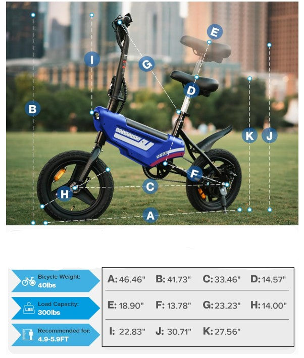 EcoRide Folding Electric Bike