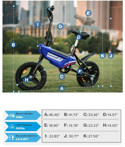 EcoRide Folding Electric Bike