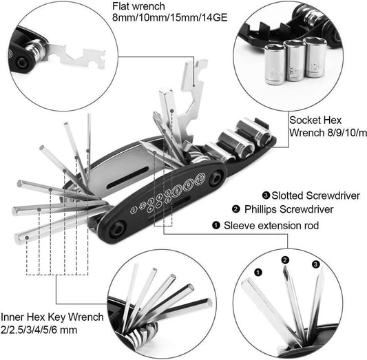 CycleMaster 16-in-1 Bike Multitool